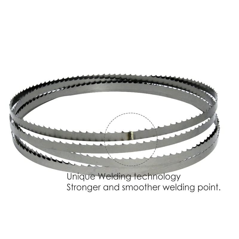 Pack of 2 Flexback band saw blades, SK5 band saw blades 2240 mm x 6 mm x 0.5 mm (size: 6 ZPZ)