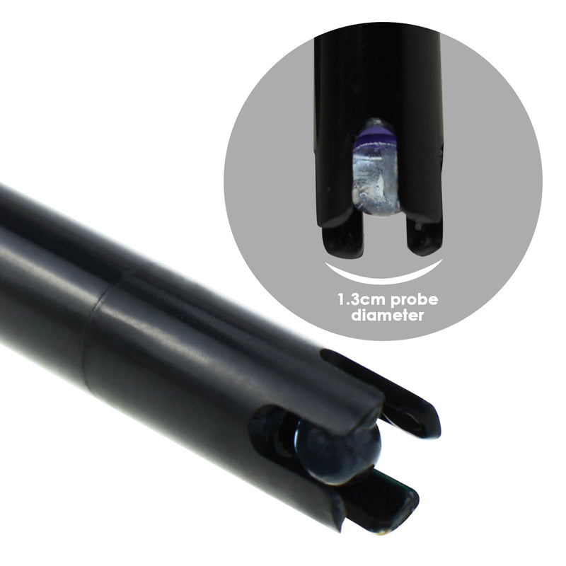 Long body pH electrode with BNC socket probe 300cm cable 0-14pH for pH meter, pH controller pH device economical sensor long tube
