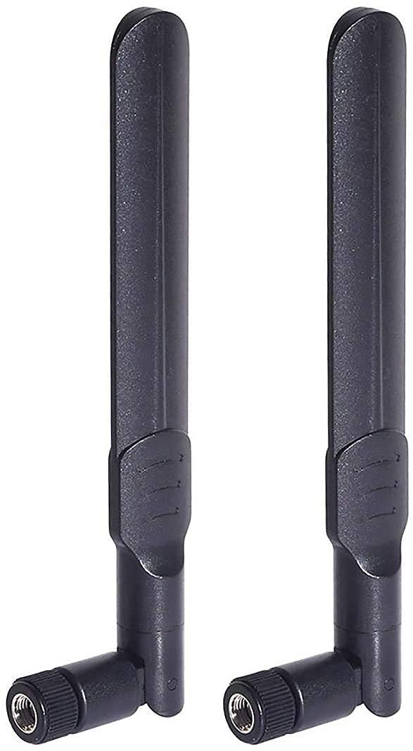 Bingfu Dual Band WiFi 2.4GHz 5GHz 5.8GHz 8dBi MIMO RP-SMA Male Antenna (2-Pack) for WiFi Router Wireless Network Card USB Adapter Security IP Camera Video Surveillance Monitor 2-Pack