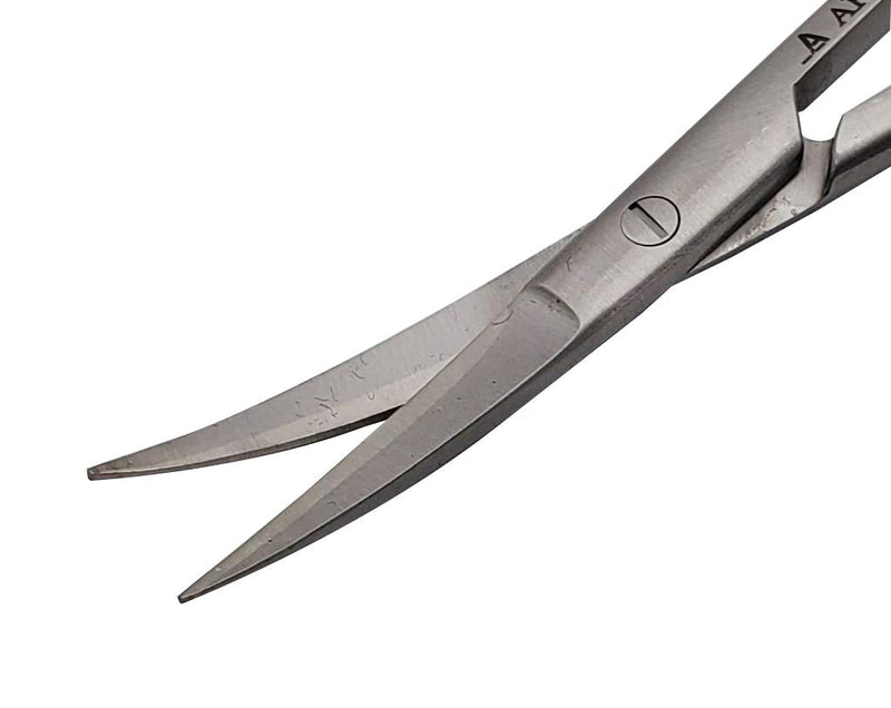 Scissors 4.5 inch LaGrange double curved Gold Plated handle Dental ENT EYE DERMA with tungsten carbide inserts BY Wise Linkers