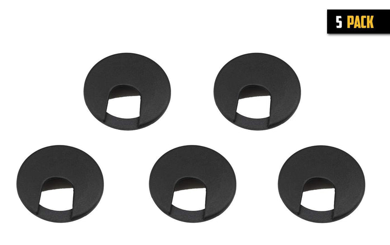 Desk Grommet 2" Black (5 Pack) 5 Pack Black