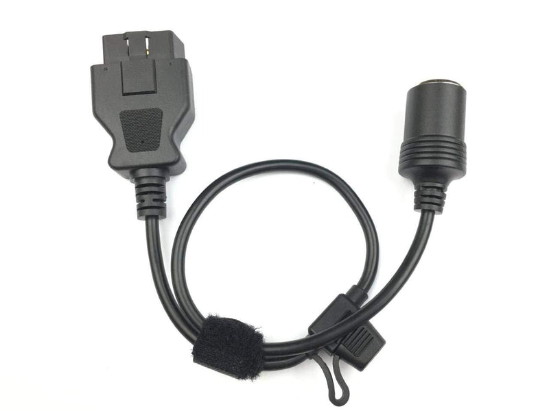 OBD2 to Cigarette Lighter Female Connector Car Power Cable 14AWG