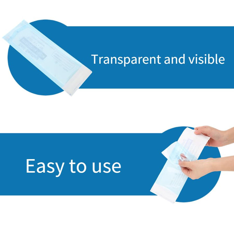 Sizes Pack of 200 Dental Sterilization Bags Self-Adhesive Self-Sealing Sterilization Pads (90 x 260 mm)