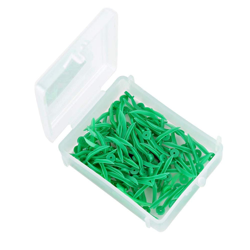 Jadeshay Diastema Wedges,4 Box 4 Color Disposable Plastic Dental Fixing Wedge with Hole