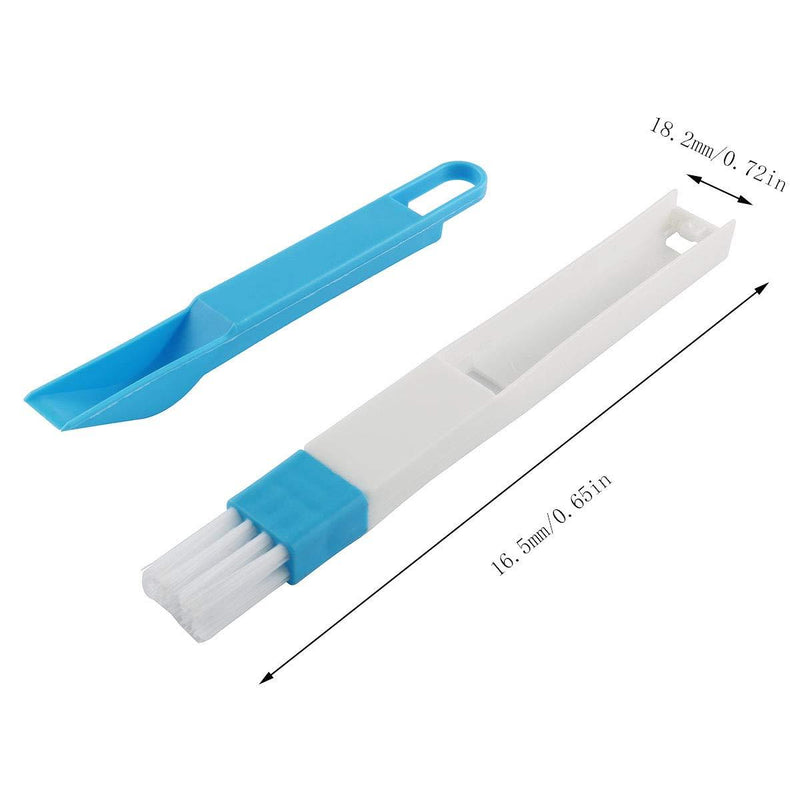 E-outstanding Window Groove Cleaning Brush 2PCS Window Track Door Groove Corner Detachable Brush with Dustpan Screen Keyboard Cleaner Cleaning Tools