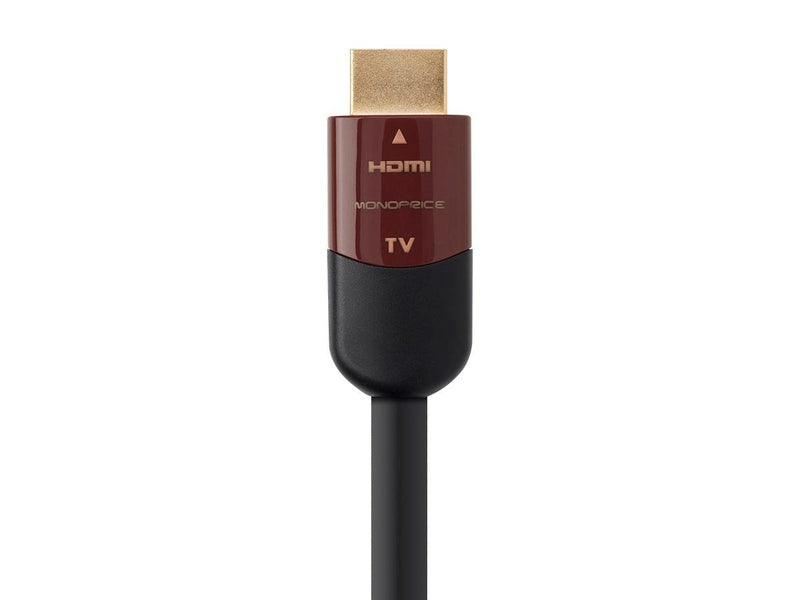 Monoprice HDMI High Speed Active Cable - 30 Feet - Black | 4K@60Hz, HDR, 18Gbps, 24AWG, YUV, 4:4:4, CL2 - Cabernet Ultra Active Series 30 Foot