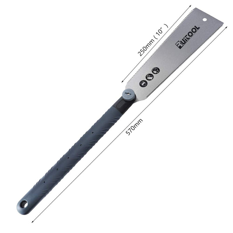 RUITOOL Japanese Pull Saw 10 Inch Double Edge Sided Hand Saw Ryoba SK5 Flexible Blade 10&18TPI Flush Cut Non-slip Plastic Handle Wood Saw for Woodworking Tools Small