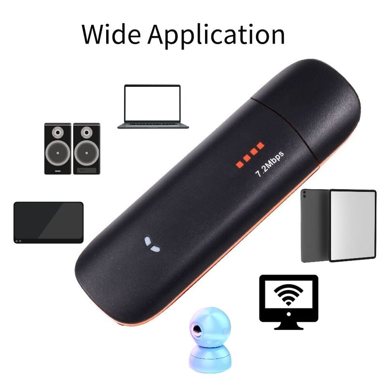 Mugast HSDPA USB Stick, SIM Modem, 7.2Mbps 3G Wireless Network Dongle with TF SIM Card, 3G: HSDPA/UMTS, Support MTS/HSDPA/GSM