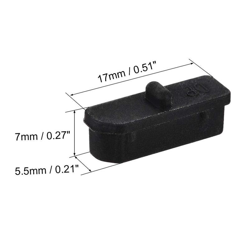 uxcell 6 Pcs Clear Ethernet Hub Port Display Port Adapter Anti Dust Cover Cap Protector Plug