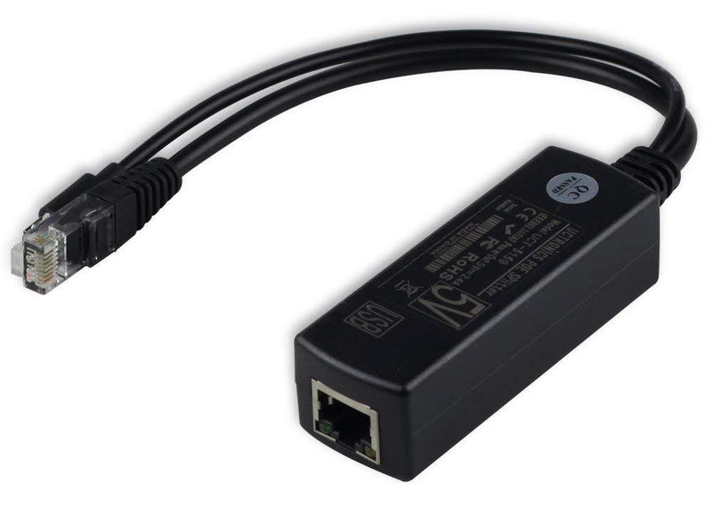 UCTRONICS IEEE 802.3af Micro USB Active PoE Splitter Power Over Ethernet 48V to 5V 2.4A for Tablets, Dropcam or Raspberry Pi (48V to 5V 2.4A)