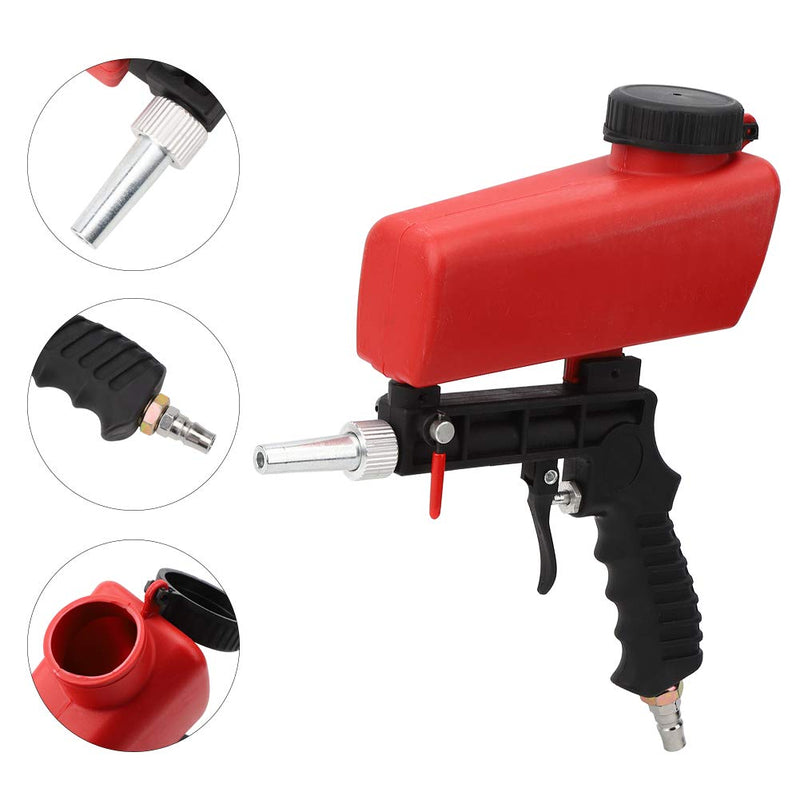 Mini sandblasting device, high pressure cleaner sandblasting gun, mini handheld portable dry ice blasting device compressed air, pneumatic aluminum lightweight sandblaster