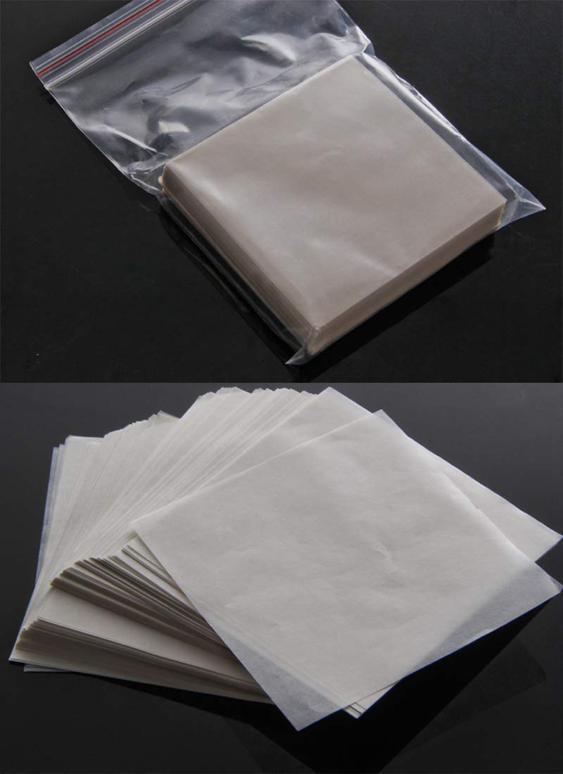 Rebrisbol Weighing Paper 500 Sheet, 4 x 4 Inches Laboratory Sample Weighing Paper, Pack of 500, Non-Stick Non-Absorbing, High-Gloss for Scale Measurement Samples Transfer 4 x 4 Inch -500pcs