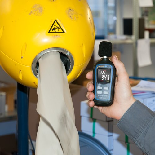 PCE-MSL 1 sound meter with A frequency weighting/simultaneous temperature measurement/0.1 dB resolution/HOLD function/extreme value measurement/large frequency range