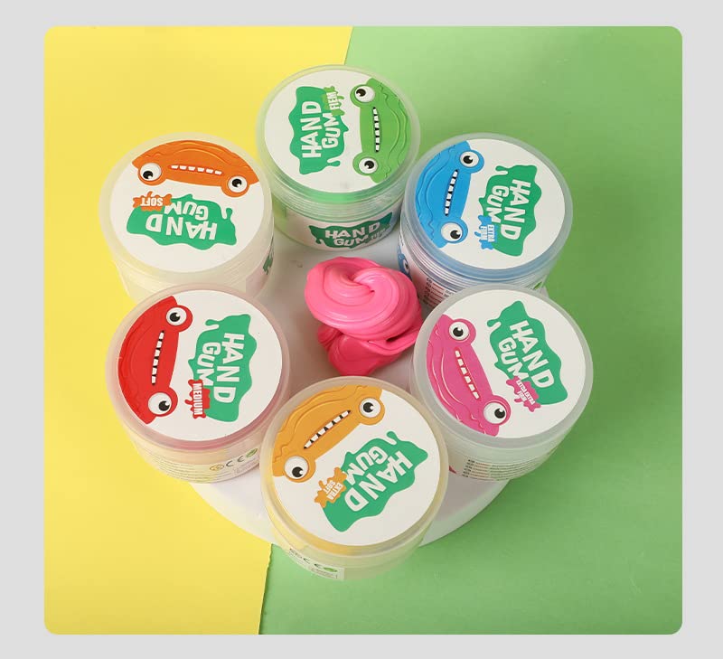 Exercise Putty - Therapy Putty - Play Putty for Kids (6 Pack, 1.8-oz Each) Hand Exercise Rehabilitation, Stress and Anxiety Relief, Increase fine Motor Skills and Finger Strength. - CLOUD PUTTY