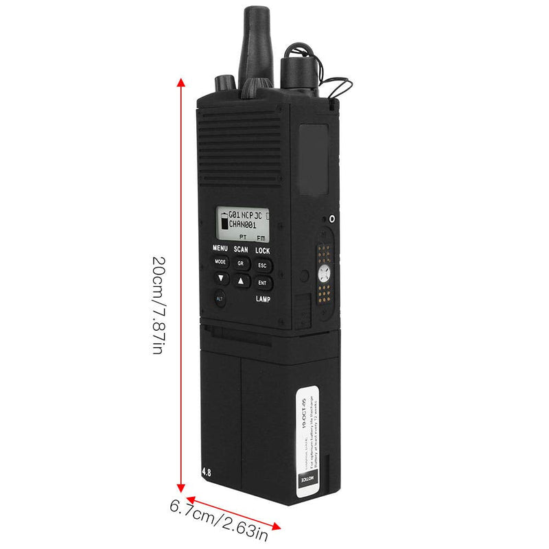 VBESTLIFE Walkie Talkie Model, Durable Plastic Dummy 2 Way Radio Case Cosplay Prop