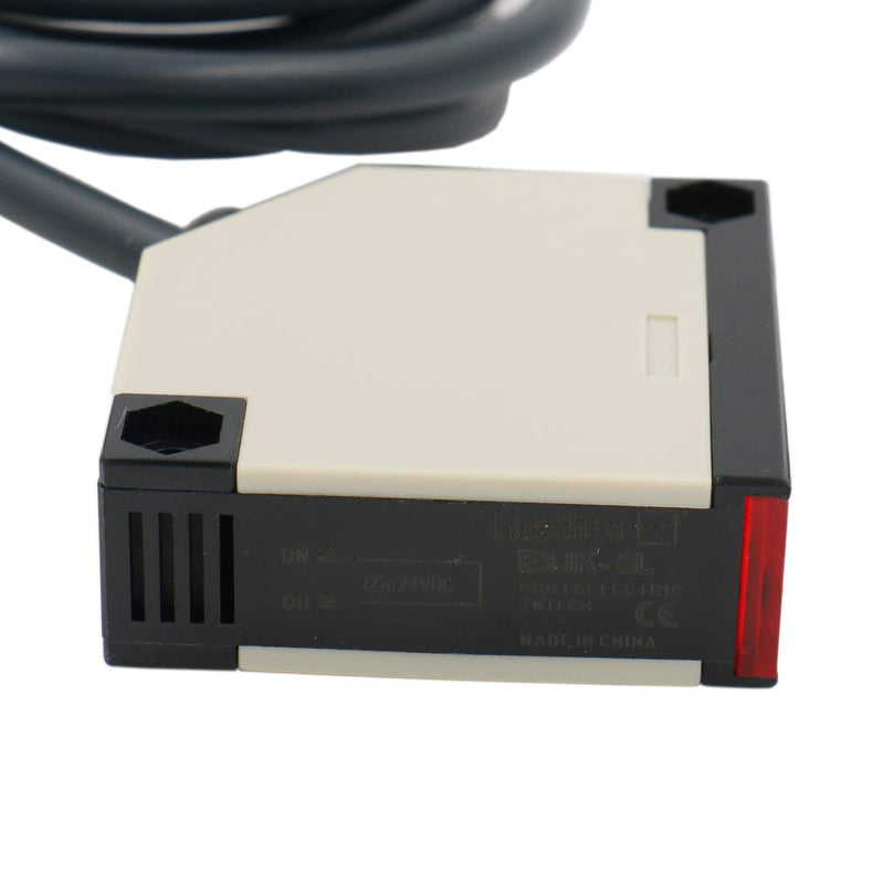 Heschen Photoelectric Sensor Switch E3JK-5DM2-5L DC12-24V Bijection Type Detection Distance 5 Meter