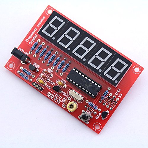 HUABAN 2 Pack Crystal Oscillator Tester 1Hz-50MHz Frequency Counter Tester Meter Cymometer Measurement Tester Module LED DIY Kit