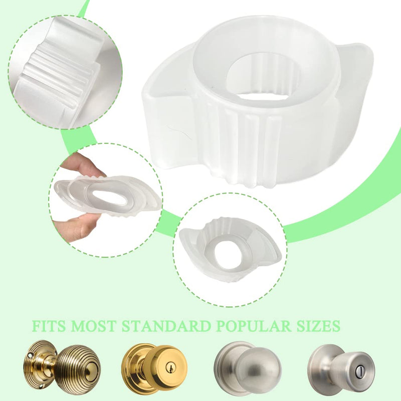 Silicone Doorknob Grips for Arthritis Elderly Disabled - Easy Open Door Living Aid, Fluorescent, 4PCS
