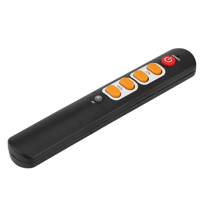 Learning Remote Control with Big Buttons, 6 Keys Universal Remote Control Smart Controller for TV STB DVD DVB HiFi VCR(Orange) Orange