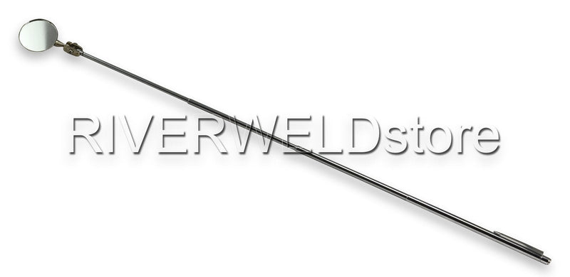 Adjustable Telescopic Inspection Mirror Swivel Arm Pocket Clip Tools Retractable Handle 360 Swivel