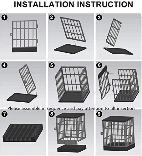 Gemaxvoled Mobile Phone Jail Cell Phones Prison Lockable Cage- Classroom Family Time Party Black