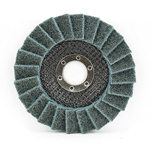 BHA Surface Conditioning Grinding, Sanding, and Polishing Flap Discs T29, 4-1/2" x 7/8", Blue (Fine) - 5 Pack