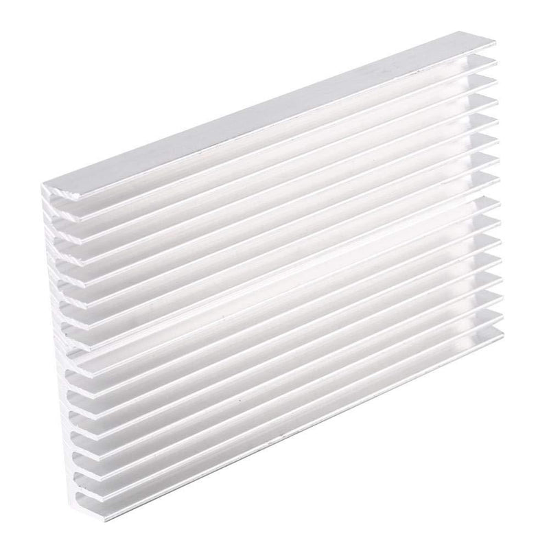 Aluminum Heatsink, Grille Shape Heat Sink Cooling Fin for IC LED Power Transistor 100X60X10mm 16 Teeth
