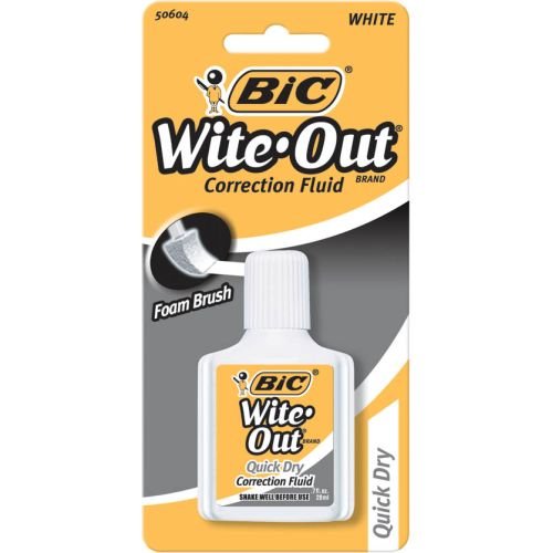 Wite Out Quick Dry Correction Fluid, 0.7 FL oz (Pack of 3) 0.7 oz (Pack of 3)