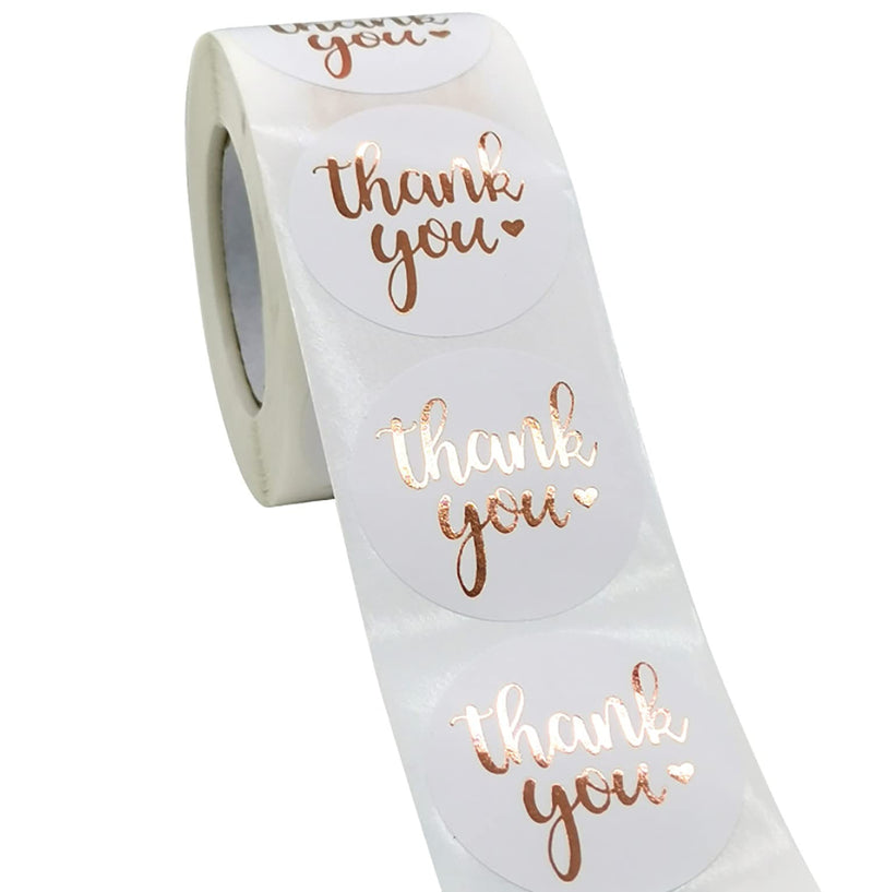 LUFOX Thank You Stickers Labels, Thank You for Supporting My Small Business Stickers for Envelopes, Bubble Mailers and Gift Bags Packaging , 500 Pieces