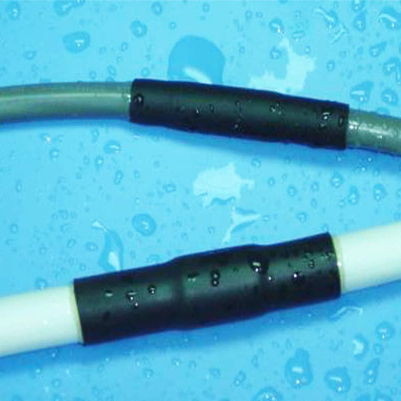 Ted Lele Dual-Wall 3:1 Adhesive Lined Heat Shrink Tubing, 1.5M/5FT, 12.7 mm, 1/2" Black and Red (12.7 mm, 1/2") 12.7 mm, 1/2"