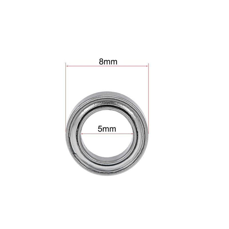 uxcell SMR85ZZ Stainless Steel Ball Bearing 5x8x2.5mm Shielded MR85ZZ Bearings 2pcs