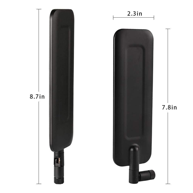 Eightwood Wide Band 4G LTE Dipole Antenna SMA Male Compatible with Outdoor HCO Spartan Cellular Hunting Trail Cameras (2-Pack) 2-pack