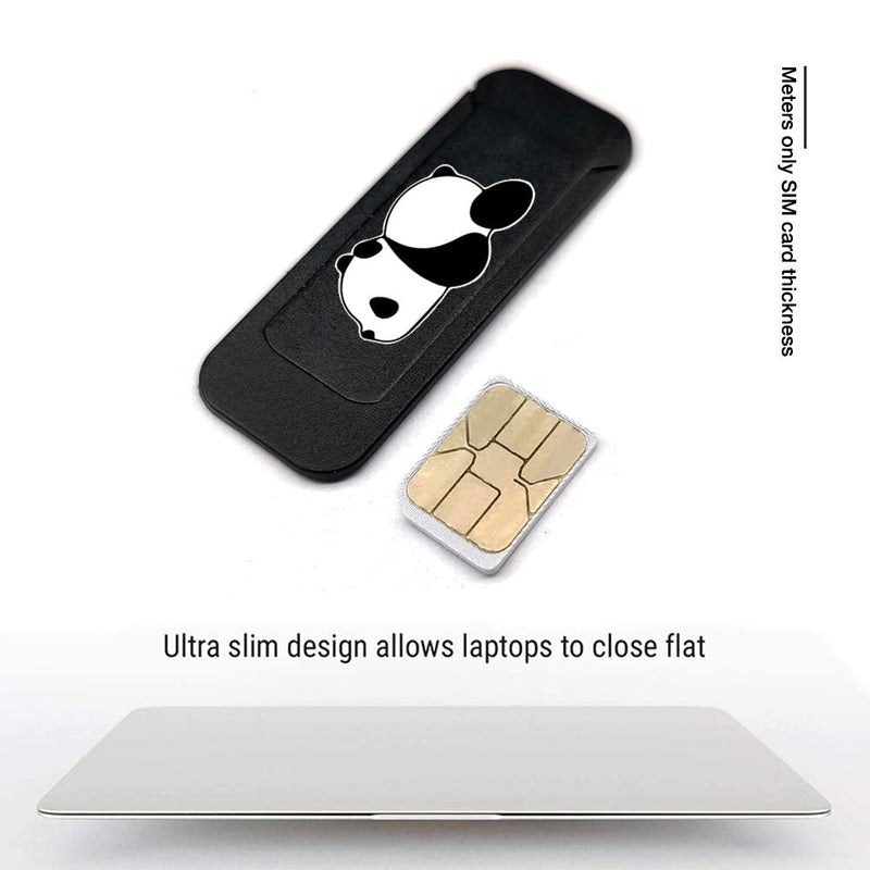 Laptop Camera Cover Slide,Webcam Cover Slide,Protecting Your Privacy Security & Shelter from Breath Lamp-Cute Pattern Designä¸¨Fits Laptop & Desktop, PC-Ultrathin for iMac(Pnada) Black Panada C