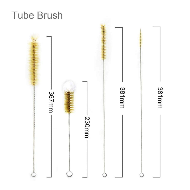 ULAB Scientific Lab Cleaning Brush Set, 7 Sizes for Different use, one Beaker Brush, one Buret Brush, one Cylinder Brush, Four Tube Brushes, UCB1001