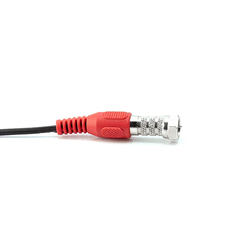Maxmoral 4PCS F Type Male to RCA Female Connector Straight Coax Cable Adapter
