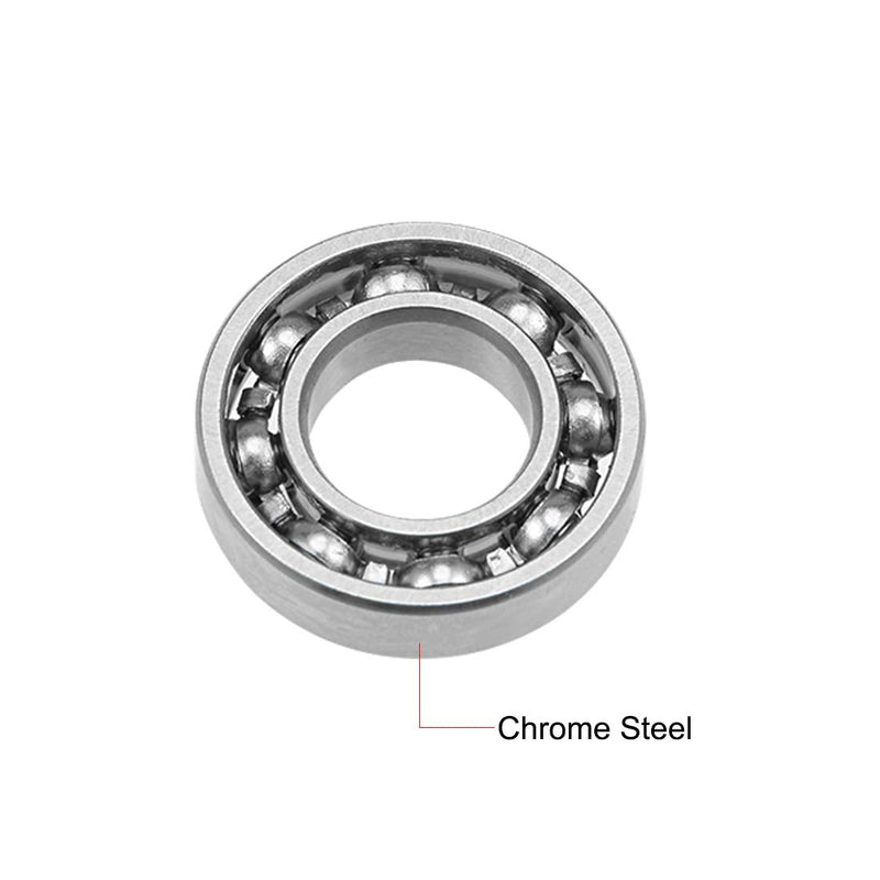 uxcell R188 Deep Groove Ball Bearing 1/4"x1/2"x1/8" Open Type Z2 Lever Bearings 2pcs