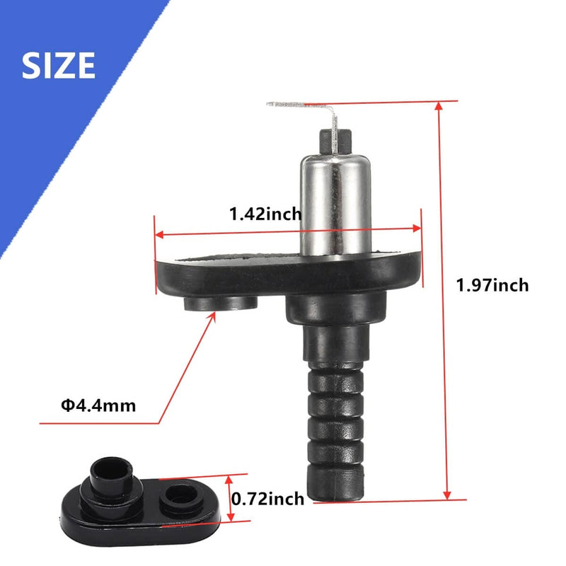 Hood Mount Pin Switch Door Jamb Alarm Flange Light Hood Universal Adjustable Car Truck Boat Momentary Nickel Plated with Rubber Boot 20A 12Vdc 3 Pcs 3PCS