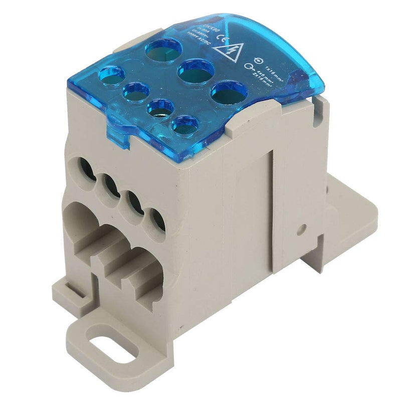 Electrical Distribution Box 80A Din Rail Electric Wire Connector Block Distribution Box Universal Power Junction Box