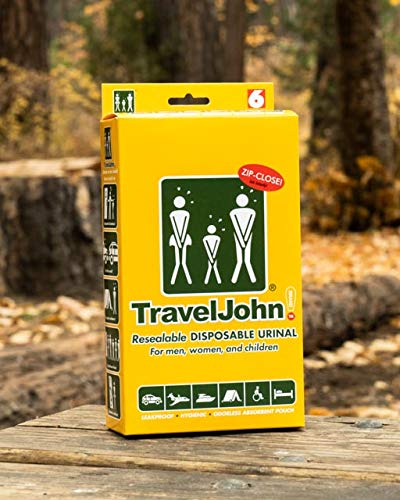 Travel John Resealable Disposable Urinal Bags (TJ1N) - 6 Pack