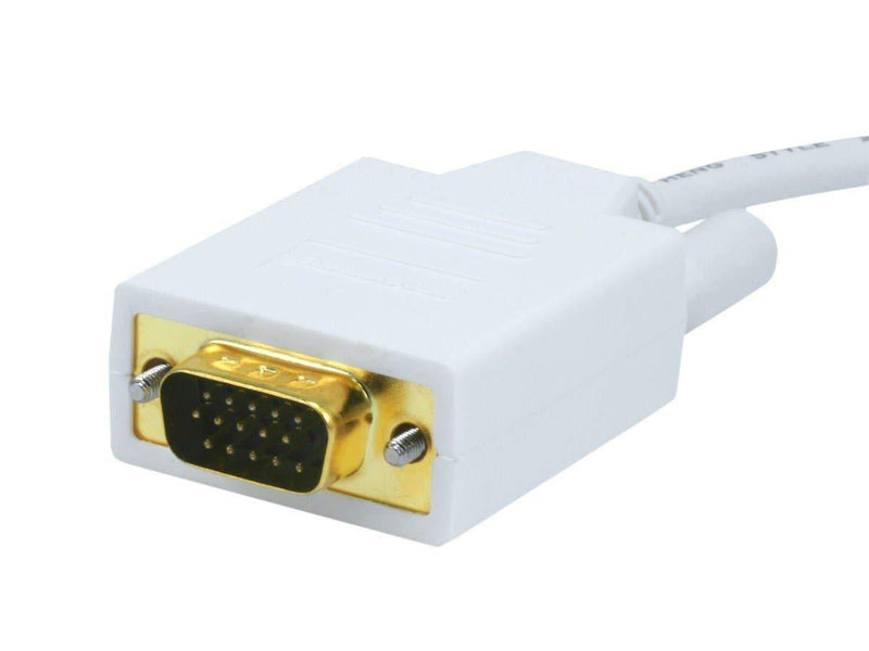 Monoprice Video Cable - 3 Feet - White | 32AWG Mini Display Port to VGA Cable