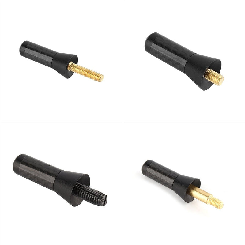 Car Radio Aerial Antenna,3.5cm Carbon Fiber Universal Screw Aluminum Car Short Decoration Antenna,for Vehicle with External Antenna