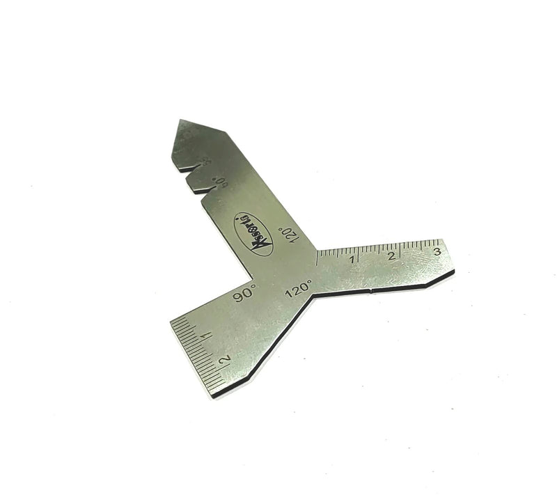 Stainless Steel Universal Grinding Gauge 55, 60, 90, & 120 Degrees Angle Tool