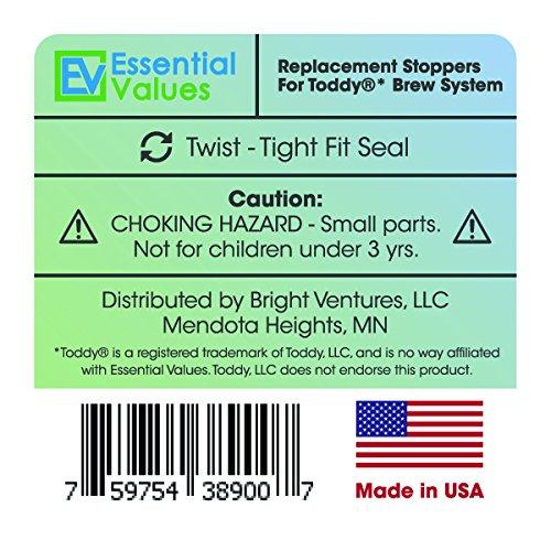 6 Pack Replacement Stoppers / Plugs For Toddy and Filtron Cold Brew Systems, by Essential Values 6