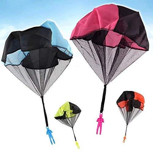 HENGBANG 4PCS Set Tangle Parachute Figures Hand Throw Soliders Square Outdoor Children's Flying Toys | No Strin
