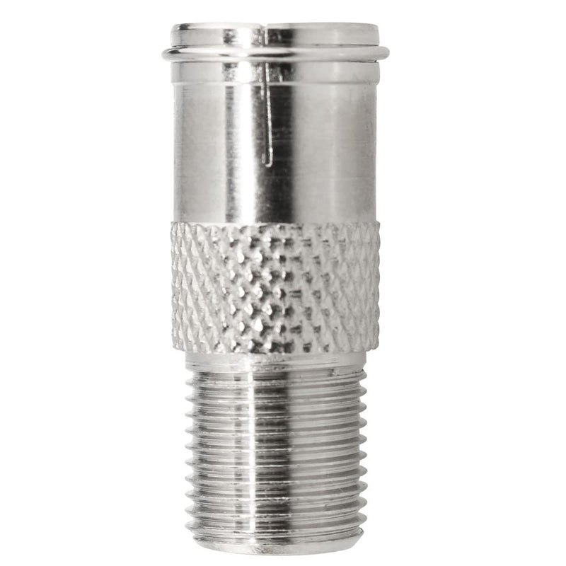 Ruiwaer 6pcs F Type Male to Female Quick Connector Coaxial Adapter Quick Push On Adapter, Silver