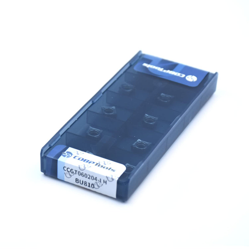 CDBP CCGT 060204 CCGT21.51 Indexable Inserts Aluminum for Turning Cutting Tools, Pack of 10 CCGT060204-LH HM Polished