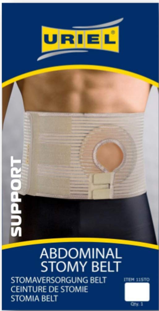 Uriel Abdominal Ostomy Belt for Post-Operative Care After Colostomy Ileostomy Surgery (M) Medium (Pack of 1)