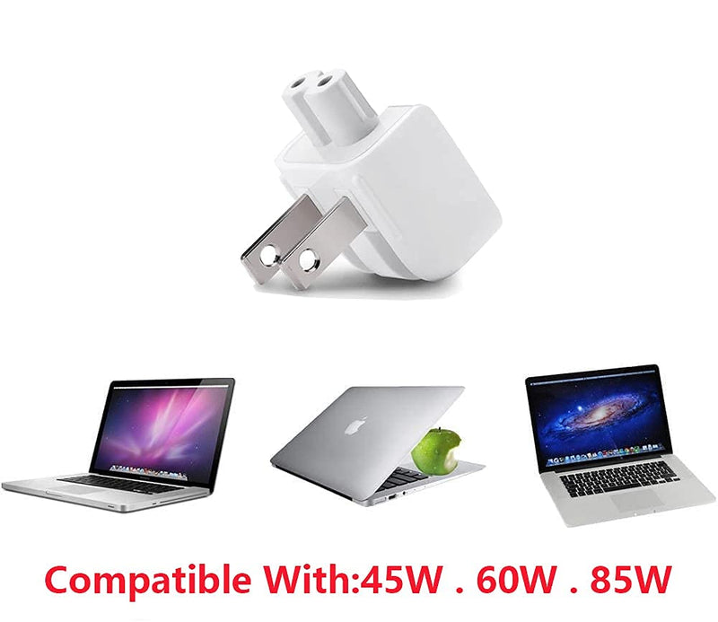 Mac AC Wall Adapter Plug Duckhead US Wall Charger AC Cord US Standard Duck Head for MacBook Mac iBook/iPhone/iPod AC Power Adapter Brick (2 PCs)