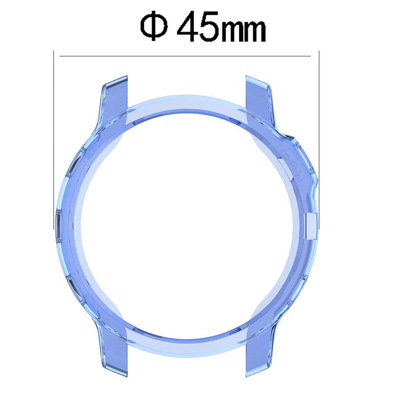 Disscool TPU Case Cover for Garmin Fenix 6S, Soft Anti Drop TPU Protective Case Cover Skin for Garmin Fenix 6S(TPU Black)