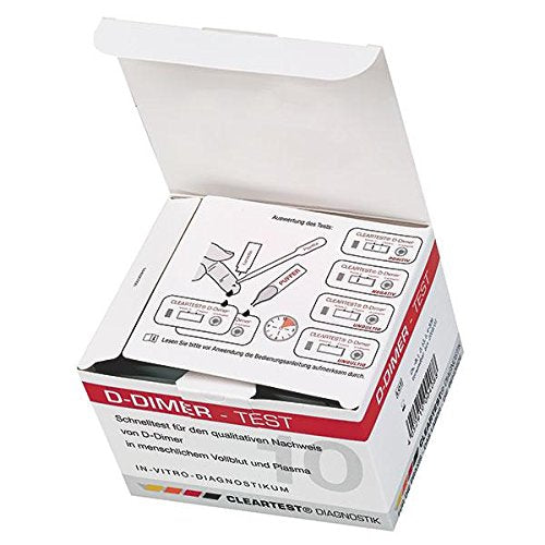 CLEARTEST 6690862 rapid test, D-Dimer (pack of 10)